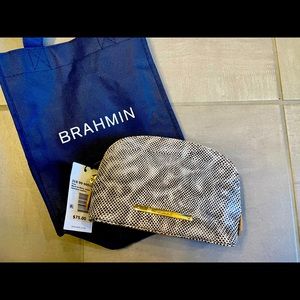 Brahmin Tina black and white bag. New with tags.